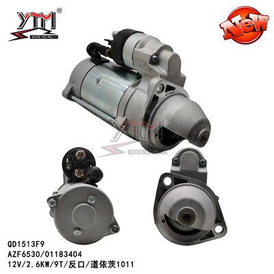 QD1513F9 スターターモーター 12V 2.6KW 9T デュッツ 1011 AZF6530 01183404