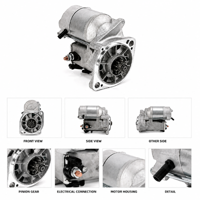QDJ1201W 12V 1.4KW 9T スタートモーター STN4121 デンソ・ドゥーサン DH35 掘削機エンジン交換,OEM スタートモーター OE 8941702050 8941702051
