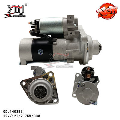 12V 12T 2.7kwのエンジン始動器 モーターCCW QDJ1403B3 1403B3