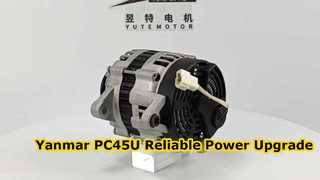 ヤンマーエンジン PC45-U 119836-77210 11983677210 用 4D84E 12V 60A オルタネーターをご紹介します。